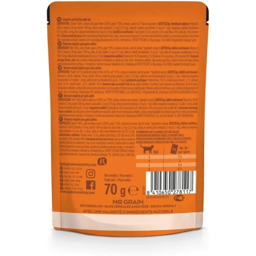 Nature's Variety Original Graanvrije Kip- en Ganzenpâté voor Katten - Compleet voer voor volwassen katten, 70 g