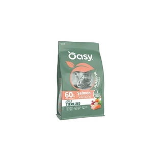 Oasy Superior Formula Adult Sterilized met zalm - Compleet voer voor volwassen gecastreerde of gesteriliseerde katten, 1,5 kg