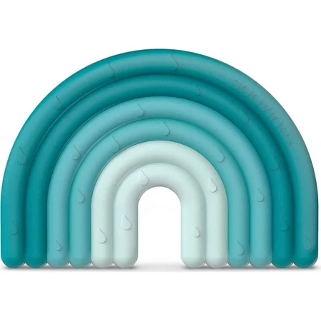 Suavinex Bleu clair arc-en-ciel - Anneau de dentition