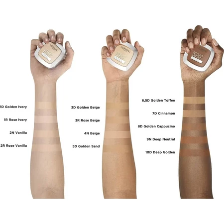 L’Oréal Paris Accord Parfait – pudră uniformizantă cu efect natural nr. 2r2c Vanille Rosé