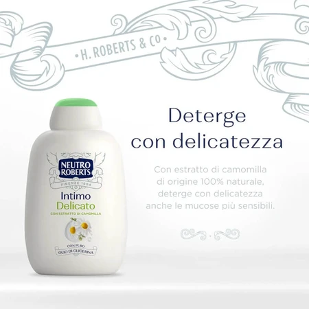 Neutro Roberts Delicato - Gel íntimo con extracto de manzanilla, 200 ml