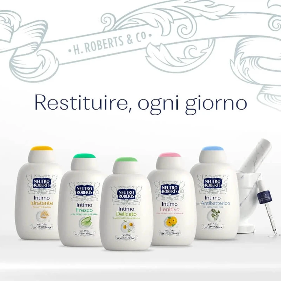 Neutro Roberts Delicato - Gel íntimo con extracto de manzanilla, 200 ml