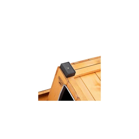 Ferplast Domus mini: caseta para perros de madera resistente a la intemperie, con techo abatible y patas aislantes, 50 x 65 x 47,5 cm (altura)