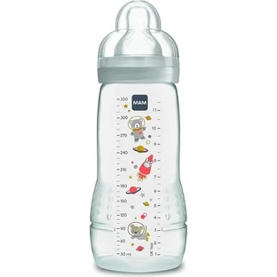 Mam Easy Active Baby Bottle - 330 ml baby bottle with silicone nipple, neutral
