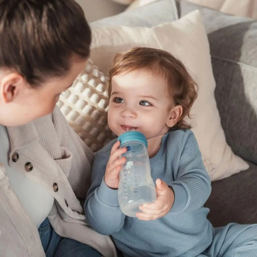 Mam Easy Active Baby Bottle - 330 ml baby bottle with silicone nipple, neutral