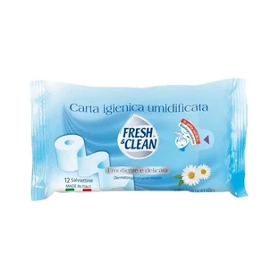Fresh &amp; Clean Moist Toilet Wipes - 12 gentle, softening wipes
