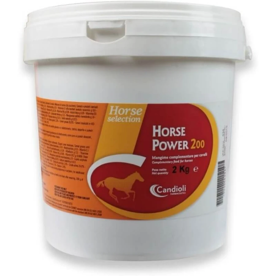Candioli Horse Power 200 – Ergänzungsfuttermittel für trächtige und säugende Stuten sowie Fohlen, 4 kg