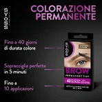 Syoss Augenbrauenpalette – Permanent-Augenbrauenfarbe in Hellbraun, 10 ml