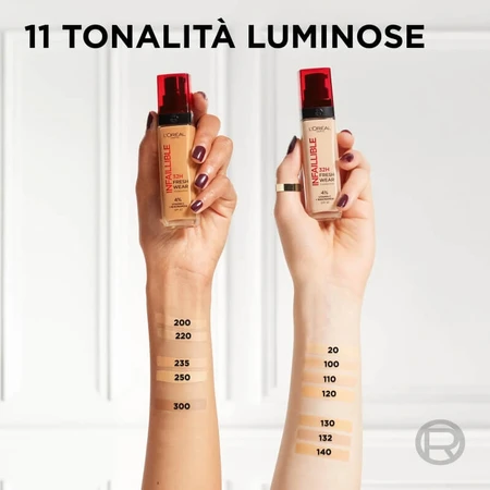 L’Oréal Paris Infaillible 24h Fresh Wear – fond de ten lichid – nr. 20 ivoire
