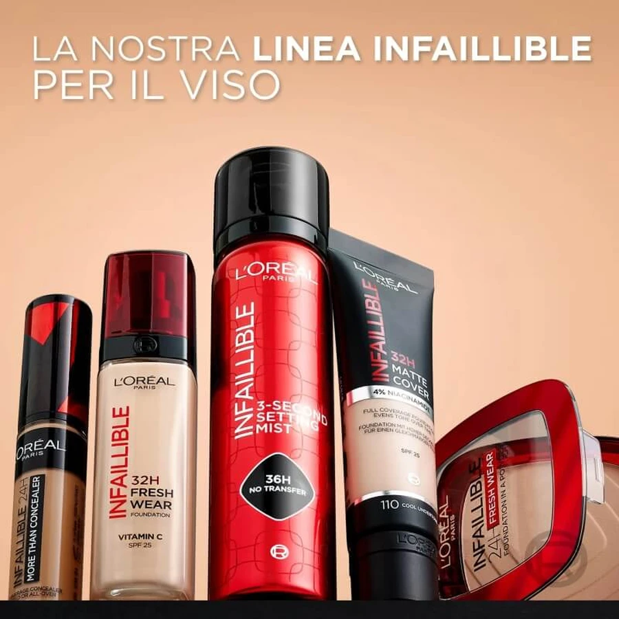 L’Oréal Paris Infaillible 24h Fresh Wear – fond de ten lichid – nr. 20 ivoire