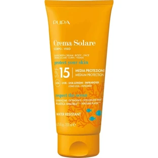 Pupa cremă de protecție solară SPF 15 pentru față și corp, protecție medie, 200 ml
