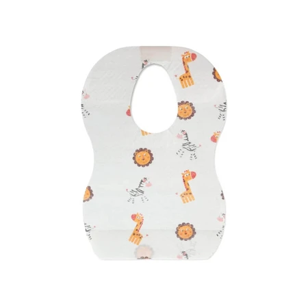 Kiokids 10 Disposable Bibs with a Crumb-Catching Pocket