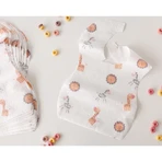 Kiokids 10 Disposable Bibs with a Crumb-Catching Pocket