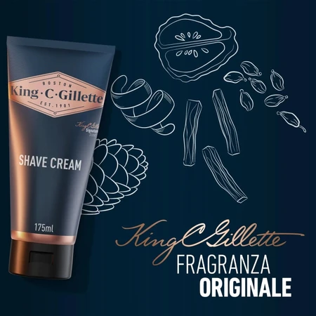 Gillette King C. Gillette Signature Scent - Shaving Cream 175 ml