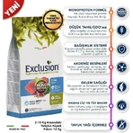 Exclusion Mediterraneo Single-Protein Formula for Small Breed Adults with Tuna - Complete Food for Adult Small-Breed Dogs, 2 kg
