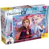 Lisciani Disney Frozen II – 60-teiliges doppelseitiges Puzzle mit einer Malvorlage auf der Rückseite