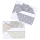 Andy & Helen Maxi Crib Sheet Set with Star Print - 2 sheets + 1 pillowcase - beige
