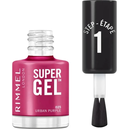 Rimmel Super Gel – Langanhaltender Nagellack mit Gel-Effekt Nr. 025 Urban Purple