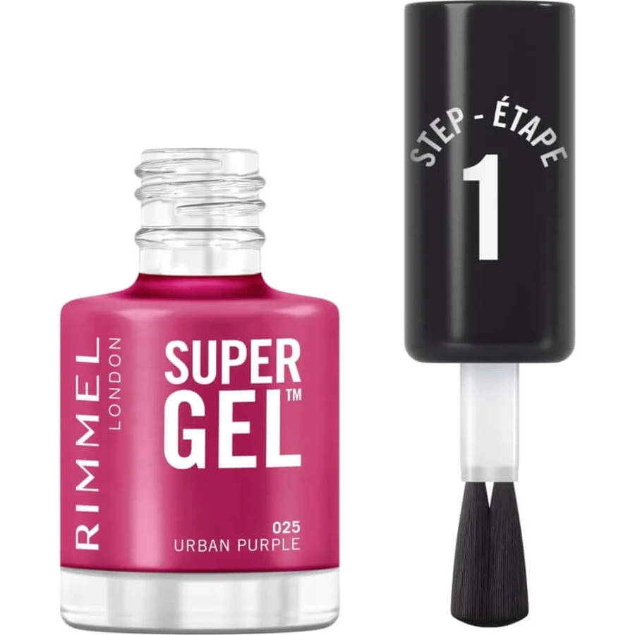 Rimmel Super Gel – Langanhaltender Nagellack mit Gel-Effekt Nr. 025 Urban Purple