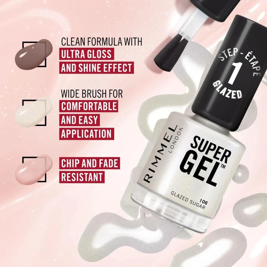 Rimmel Super Gel – Langanhaltender Nagellack mit Gel-Effekt Nr. 025 Urban Purple