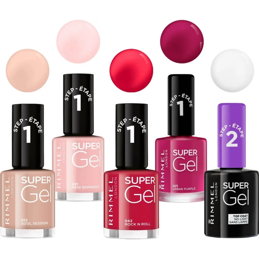 Rimmel Super Gel – Langanhaltender Nagellack mit Gel-Effekt Nr. 025 Urban Purple