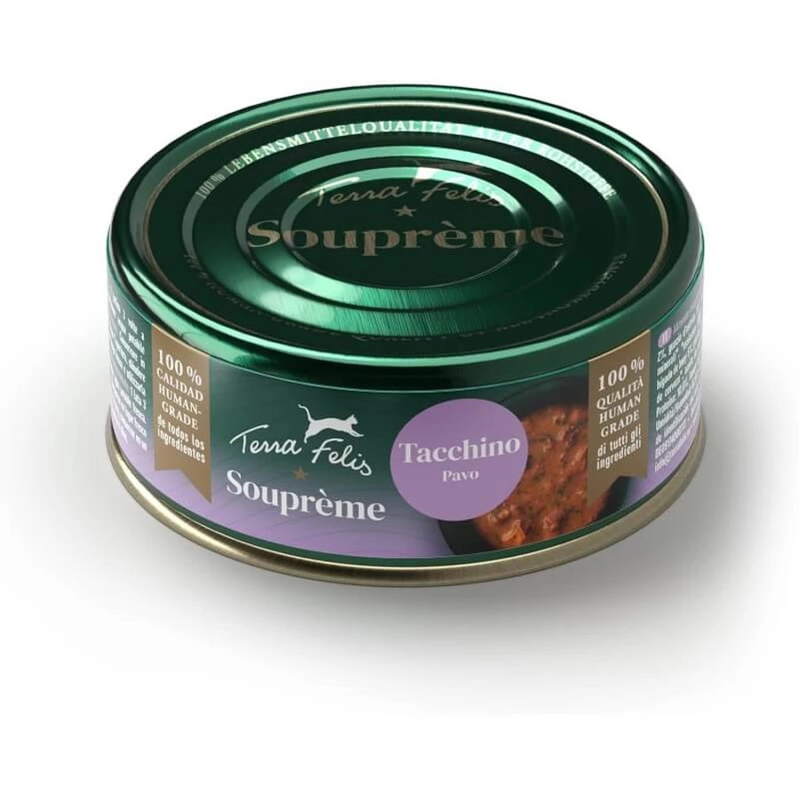 Terra Felis Soupreme Turkey - Complementary Food for Adult Cats, 70 g