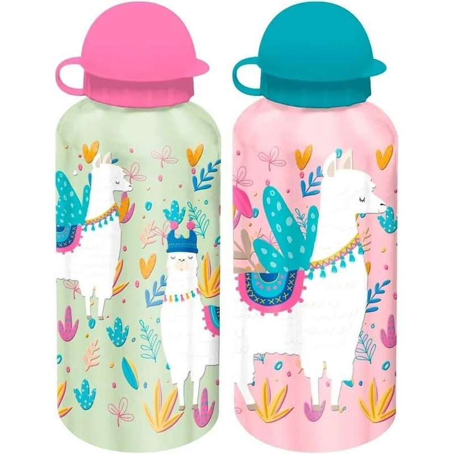 Alpaca aluminium waterfles van 500 ml - diverse kleuren