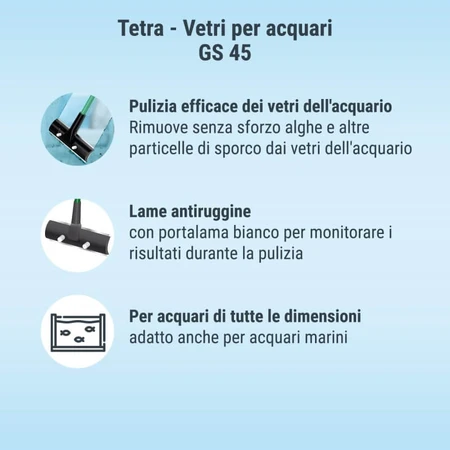 Tetra Gs 45 - Limpiador de cristales para acuarios