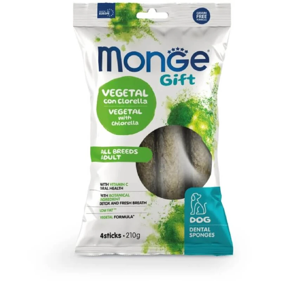 Monge Gift Vegetal con clorela - 4 barritas para perros