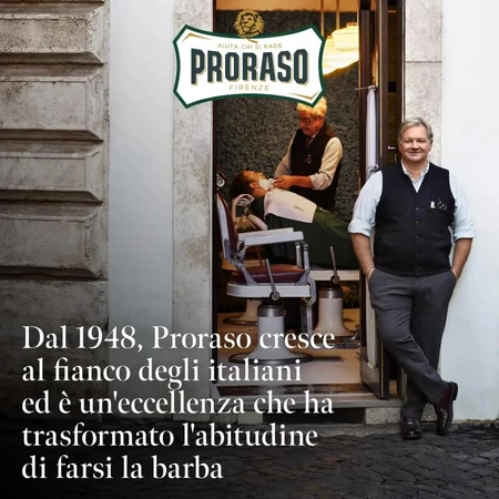 Proraso Professionele en verfrissende scheerzeep met eucalyptusolie en menthol, 150 ml