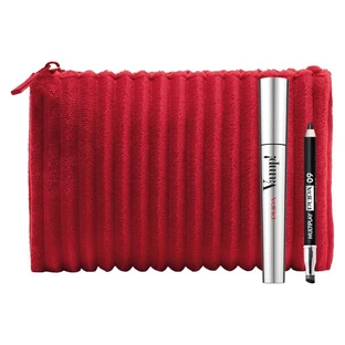 Kit «Pupa Vamp!»: Máscara de pestañas y Mini Multiplay - Máscara de pestañas n.º 100 Extra Black + Lápiz de ojos en formato mini + Estuche de cosméticos