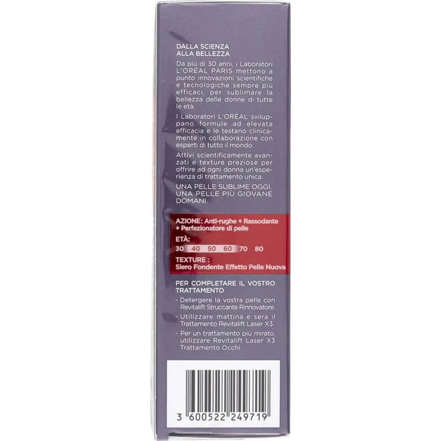 L'Oréal Paris Revitalift Laser X3 - ser anti-îmbătrânire cu efect de piele reînnoită, 30 ml