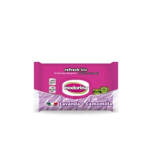 Inodorina Refresh Organic – 30 desinfizierende Tücher mit Lavendel- und Kamillenduft