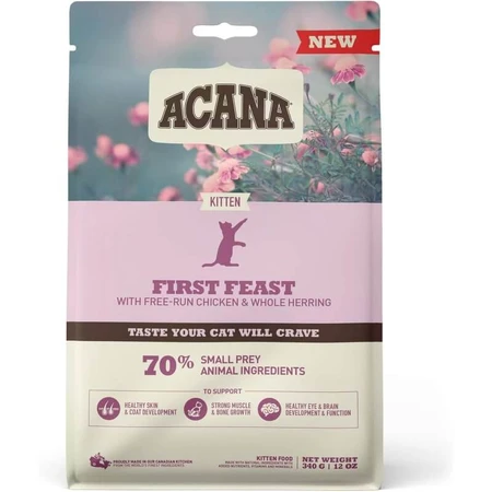 Acana Kitten First Feast - Pienso completo para gatos y gatitos, 340 g
