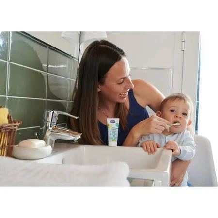 Chicco 2er-Set Zahnbürsten für Kinder im Alter von 6 bis 36 Monaten