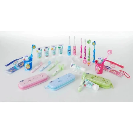 Chicco 2er-Set Zahnbürsten für Kinder im Alter von 6 bis 36 Monaten