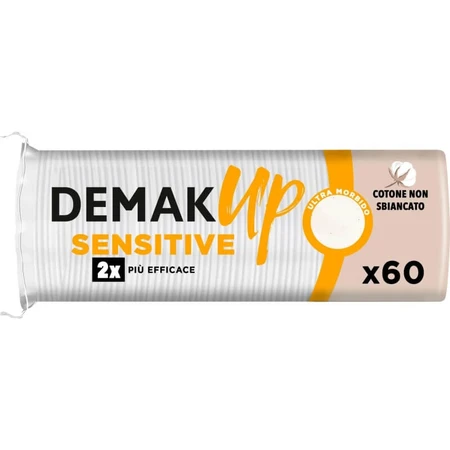 Demak Up Sensitive - 60 discos desmaquillantes redondos