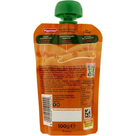 Plasmon Squeeze & Enjoy – Apfel-Mango-Snack, 100 g