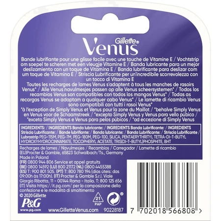 Gillette Venus Deluxe Smooth Swirl - 3 vervangingsmesjes
