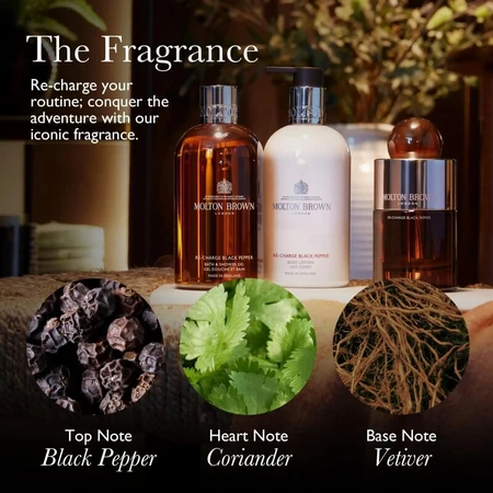 Molton Brown Re-charge Black Pepper - Refill for Fragrance Diffuser, 150 ml