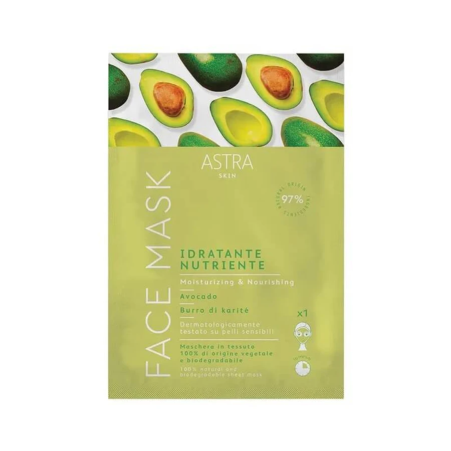 Masque visage Astra - Masque nourrissant et hydratant, 12 ml