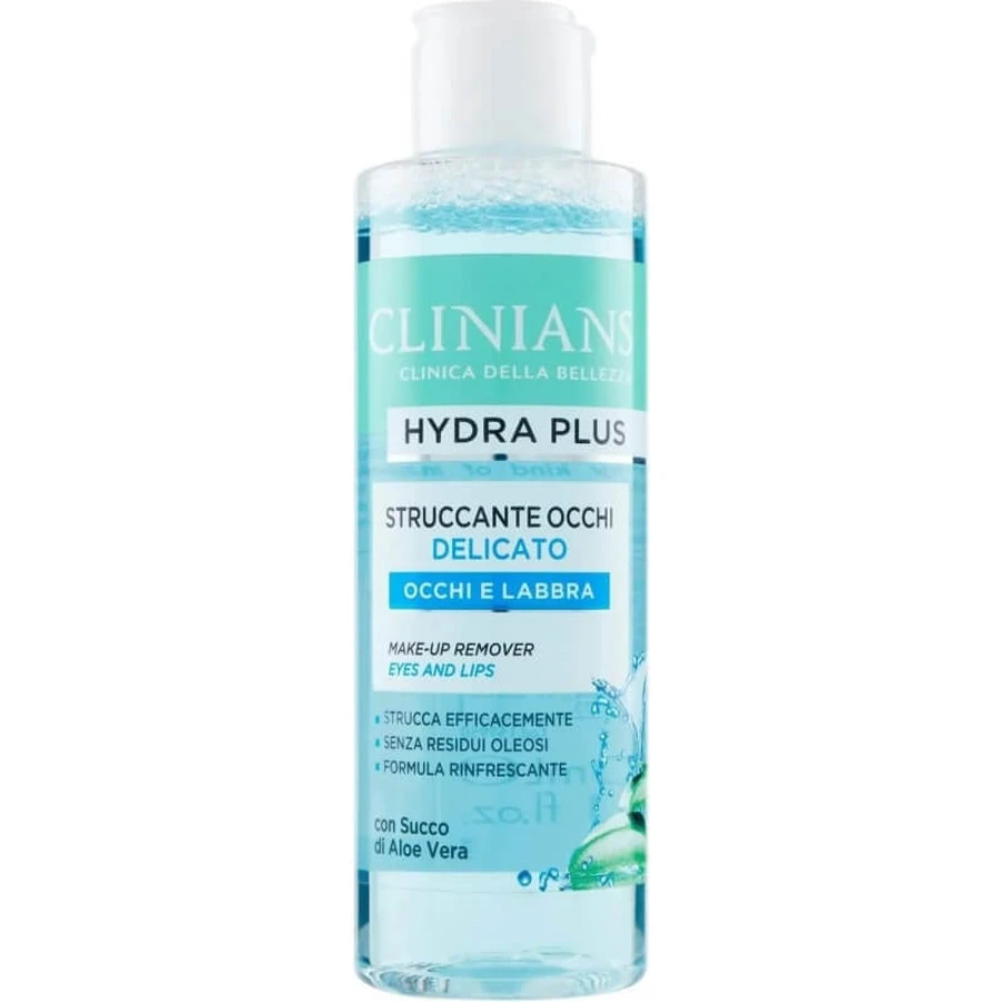 Clinians Hydra Plus - Desmaquillante suave para ojos y labios, 150 ml