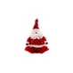 New Star 41700a-t - Boule de Noël rouge et blanche représentant le Père Noël, 17 cm