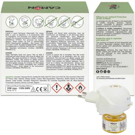 Camon Protection - Diffuseur d'ambiance anti-insectes parfumé G906 avec recharge de 30 ml