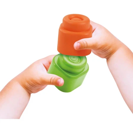 Clementoni Soft Clemmy Touch & Play - Set of 20 Soft Building Blocks, 6–36 months