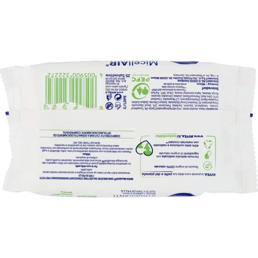 Nivea Make-up-Entferner-Tücher mit Mizellenwasser, 25 Tücher