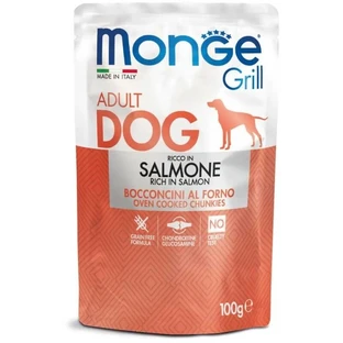 Monge Grill Adult with Salmon - Wet Dog Food, 100 g