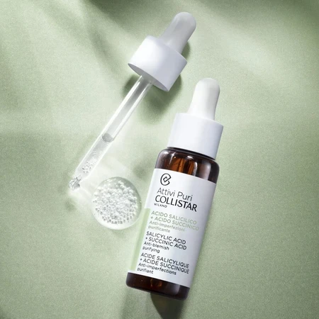 Collistar Pure Actives – Anti-Unreinheiten-Behandlung mit Salicylsäure und Bernsteinsäure, 30 ml
