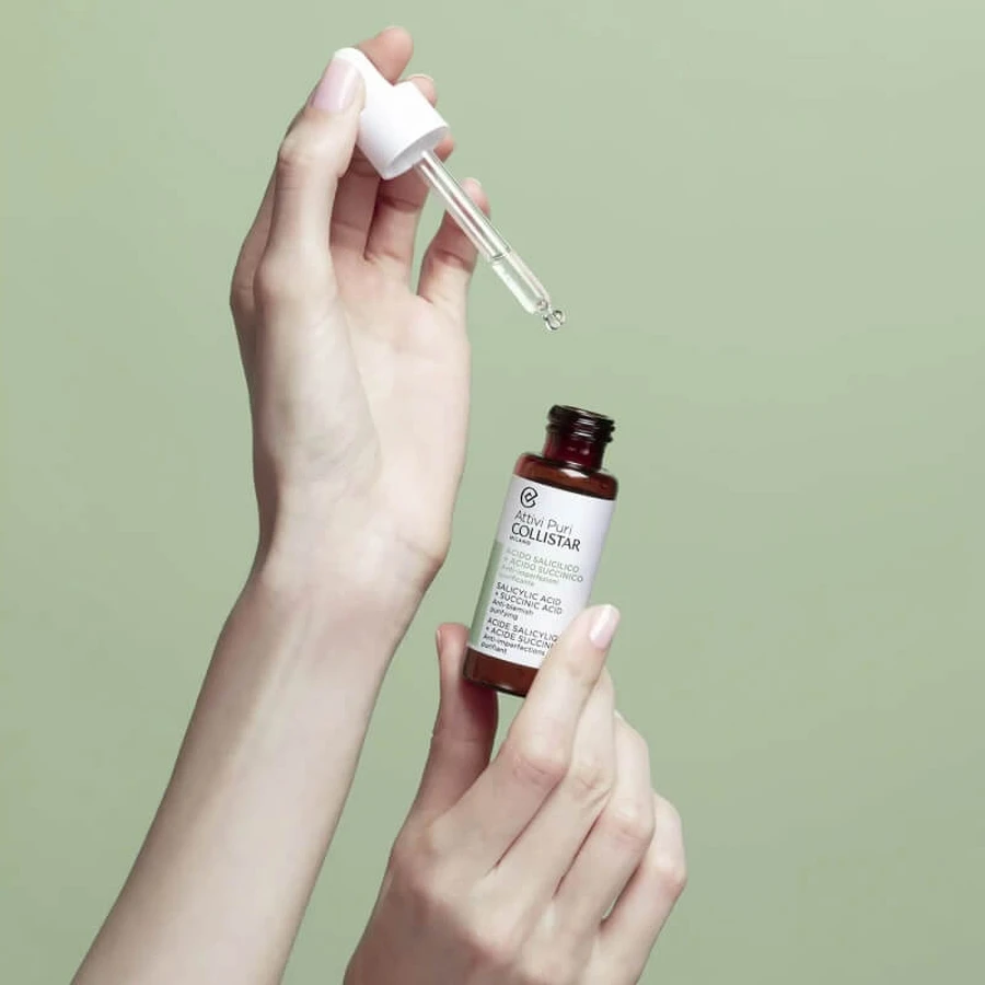 Collistar Pure Actives – Anti-Unreinheiten-Behandlung mit Salicylsäure und Bernsteinsäure, 30 ml