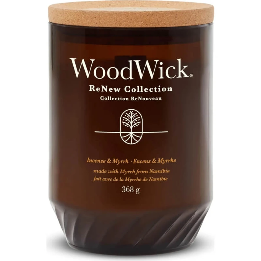 Woodwick Incense &amp; Myrrh - Large Scented Candle, 368 g